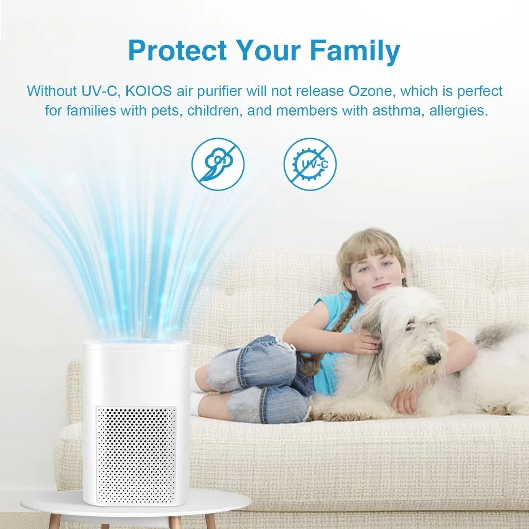 Breathe Easy: Ailkin Mini Air Purifier for Allergies & Asthma - Perfect for Home, Office, and Small Spaces!