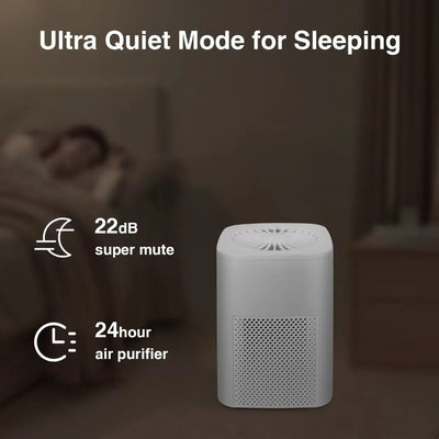 Breathe Easy: Ailkin Mini Air Purifier for Allergies & Asthma - Perfect for Home, Office, and Small Spaces!